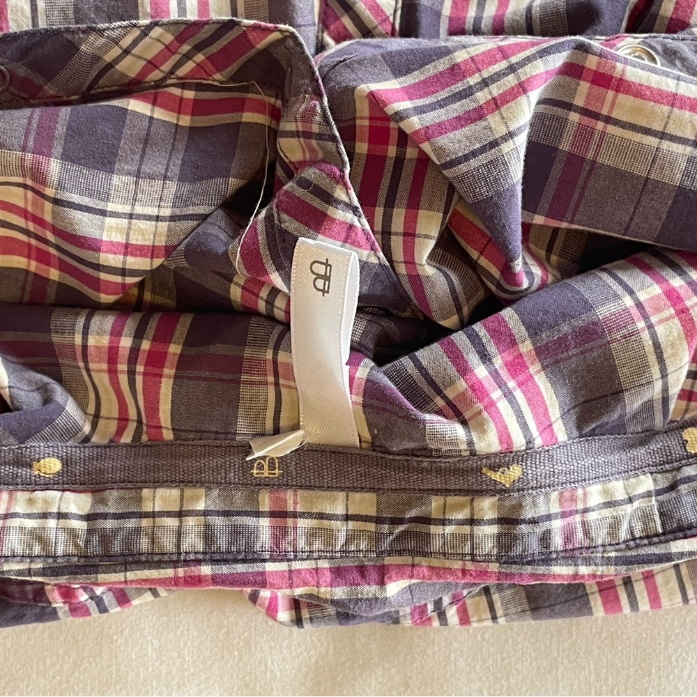 Burton Plaid Shirt with Pink and Purple Accents - Picture 11 of 11